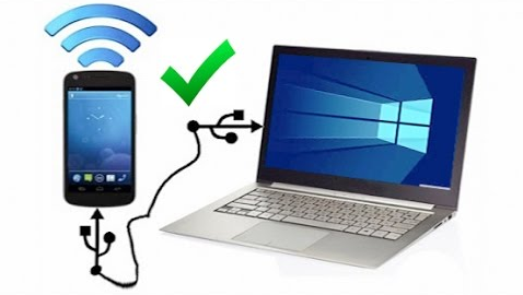 Share internet connection to PC using USB Tethering